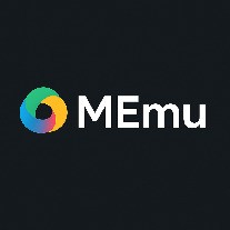 Colorful logo with 'MEmu' text