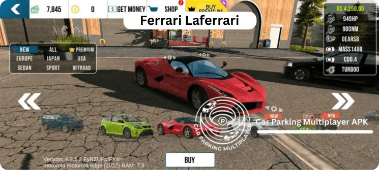 Ferrari-Laferrari-in-Car-Parking-Multiplayer-Beta-Version