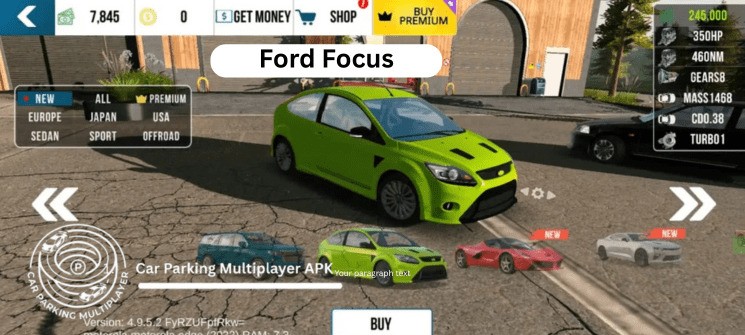 New-Ford-Focus-Car-in-Car-Parking-Multiplayer-Beta-Version