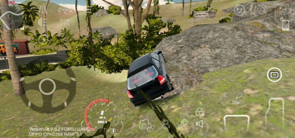 Car rocking on the mountain