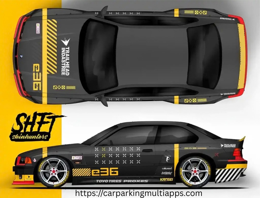 Black & Yellow Industrial Racing Design