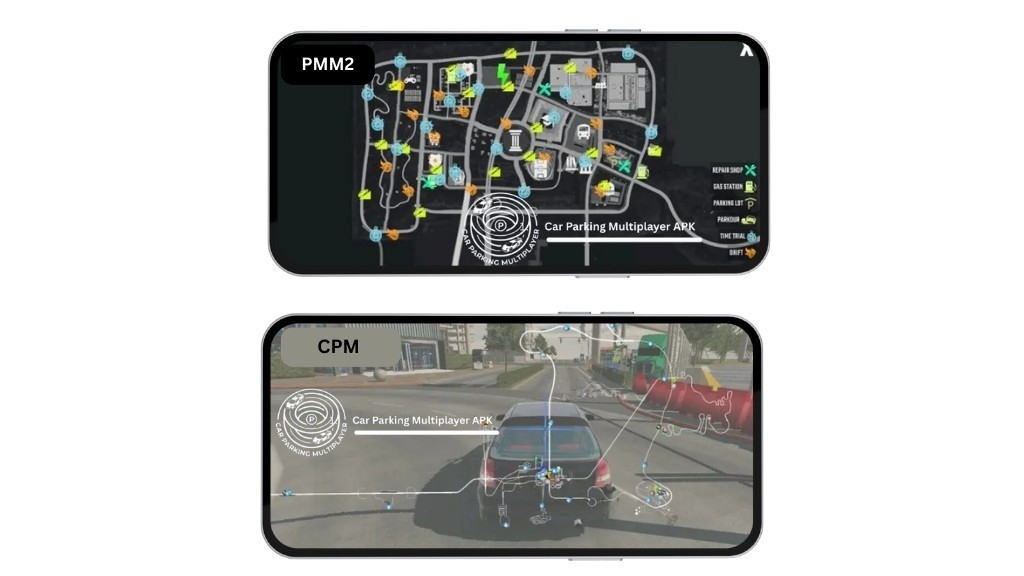 Map comparison of CPM vs PMM2