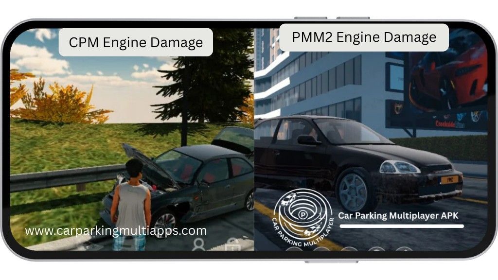 Car damage comparison of CPM vs PMM2