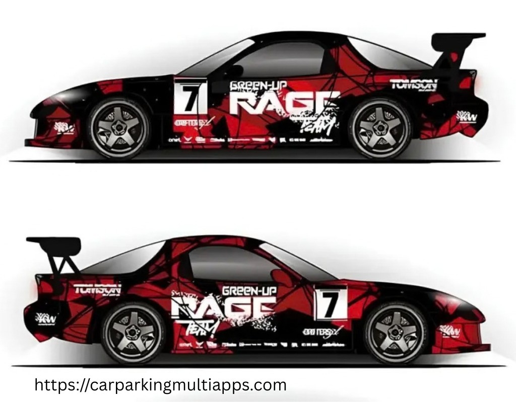 Black & Red Drift Racing Design