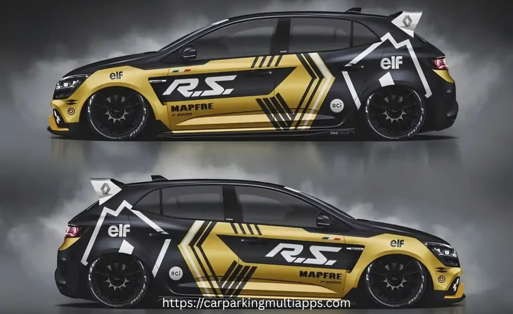 R.S. Black & Gold Track Racing Livery