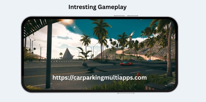 Open world view of the gameplay
