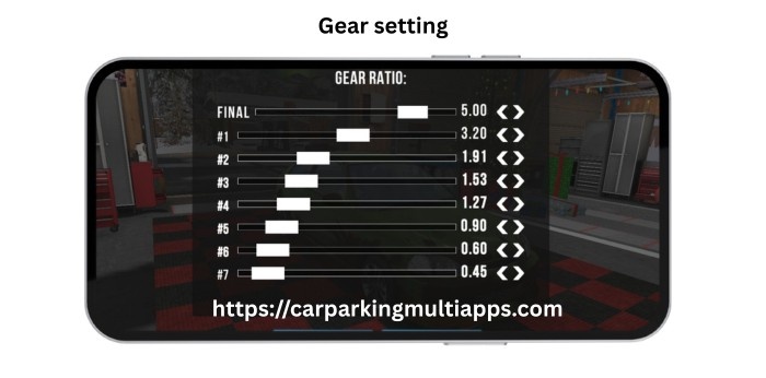 Gear Setting options