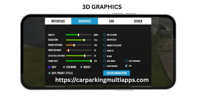 Resolution, 3Dgraphics, and other effects option 