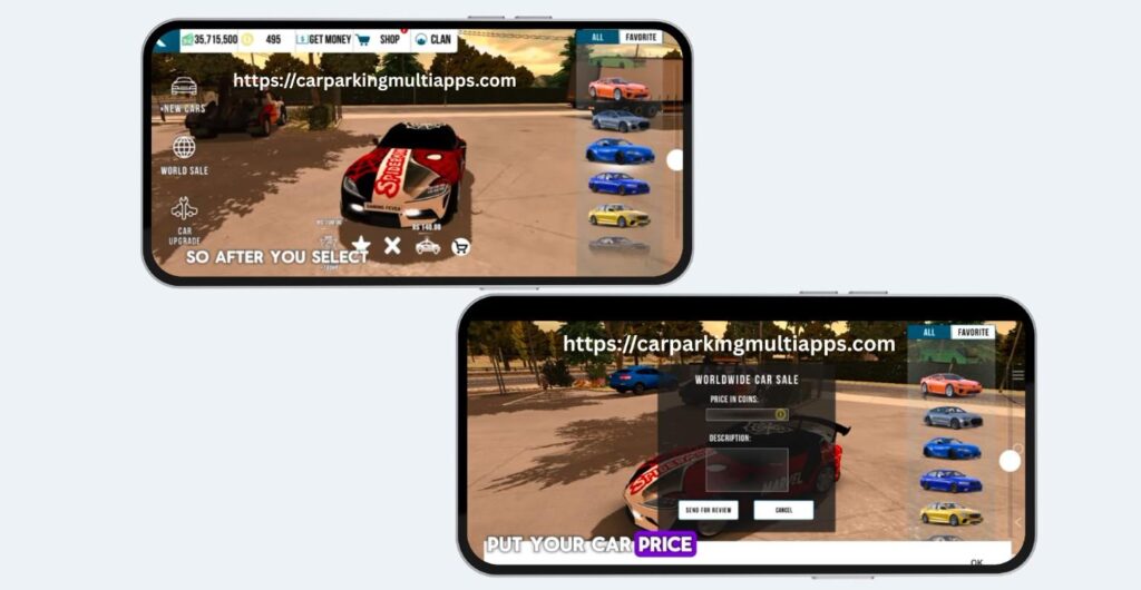 How to Buy and Sell Cars in Car Parking Multiplayer 3 CPM World Sale 1