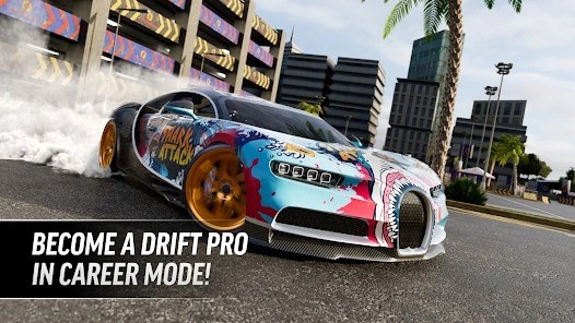 Career mode of drift pro max