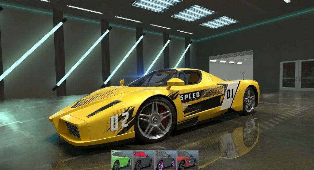 Car Simulator 2 cars in different shades